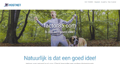 Desktop Screenshot of factor85.com